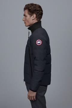 Chamarras Canada Goose Hombre México - Woolford Chaqueta De Bombardero Azul Marino VB4036958